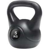 ENDURANCE Kettlebell 5 kg, aus bodenschonendem Material schwarz