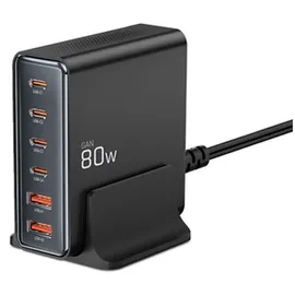 TECH-PROTECT DC80W-GAN PD80W/QC3.0 Schwarz