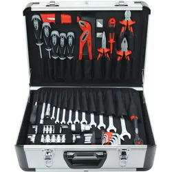 FAMEX 702-L Alu Werkzeugkoffer leer ohne Werkzeug - Robuster Koffer aus Aluminium, max. Traglast 30 kg