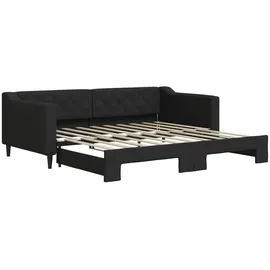 vidaXL Tagesbett 90 x 190 cm Schwarz