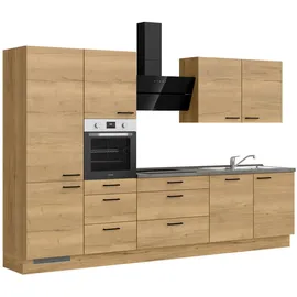 Nobilia Küchenzeile Structura II 330 cm braun