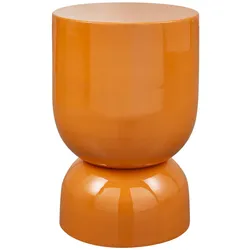 Beistelltisch Hekla aus Metall, Orange