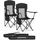 Songmics Campingstuhl 2er Set Schwarz