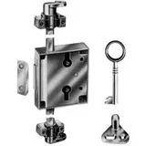 Junie Möbel-Drehstangenschloss Set 7010,D30 Stahl,vernickelt