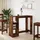vidaXL Bartisch mit Regal 124 x 46 x 103,5 cm Braun