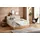 Home Affaire Boxspringbett HOME AFFAIRE "Cavan", beige, L:220cm, Microfaser (100% Polyester), Komplettbetten, Boxspringbett, Eiche, inkl. Bettkasten & Topper, verschiedene Härtegrade (auch H4)