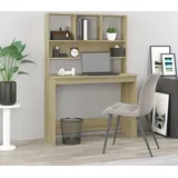vidaXL Schreibtisch mit Regal Sonoma-Eiche 102x45x148 cm Holzwerkstoff