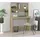 vidaXL Schreibtisch mit Regal Sonoma-Eiche 102x45x148 cm Holzwerkstoff