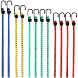 monzana Spanngurte 30-95 cm 12er-Set mit Metallhaken