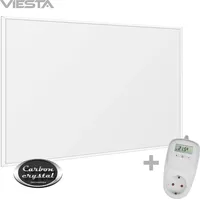 Viesta VIESTA® Infrarot Wandheizung mit Thermostat [inkl. TH10 THERMOSTAT] – Infrarotheizung Wandmontage Heizkörper – Carbon Crystal Infrarotheizung – Paneel