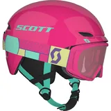 Scott Combo Hlmt Keeper 2+Goggle Jr Witty mint green/neon pink (7642) M