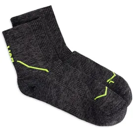 Buff Dryflx Quarter Laufsocken 42-44 Schwarz/Grau