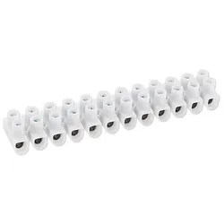 Lüsterklemme 2,5 mm2 - 12-fach - 2 Schrauben je Klemme