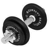 Bad Company Guss Kurzhantel-Set 10 kg Hantelset schwarz