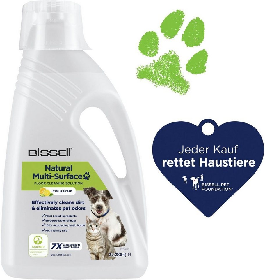 Preisvergleich Produktbild Bissell Natural Multi Surface 2L PET Flüssigreiniger weiß