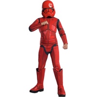 Rubie's 701277_L Offizielles Disney Star Wars Ep 9, Red Stormtrooper, Deluxe-Kostüm, Kindergröße L, Alter 8–10 Jahre