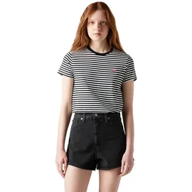 Levi's Perfect Tee Schwarz/Weiß XS