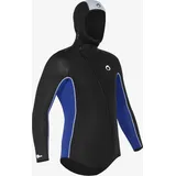 Neoprenjacke Herren mit Kopfhaube Tauchen 5.5 mm - SCD schwarz/blau SCHWARZ|elektroblau 2XL