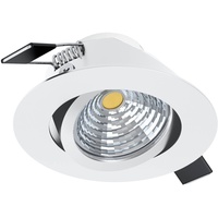 Eglo LED-Einbauspot Saliceto rund drehbar 4.000K weiß