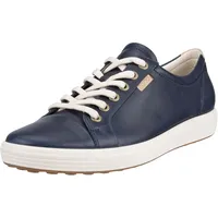 ECCO Sneaker Soft 7 (Nubukleder) marineblau/weiss Damen