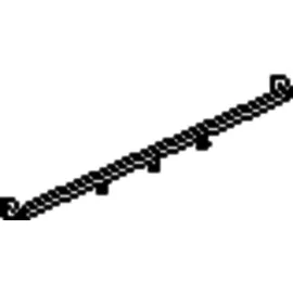 Kermi Ibiza Handtuchhalter 2000 1250 mm Silber/mattglanz
