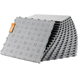 VEVOR Garagenbodenfliesen 305 x 305 x 13,4 mm – 50er-Set, rutschfeste doppelseitige Struktur