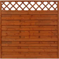 Andrewex Sichtschutzzaun Element Country 180 cm x 180 cm teak