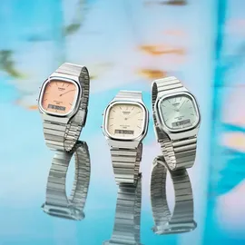 Casio Edgy Collection AQ-240E-7A2EF Armbanduhr AnaDigi 34 mm