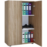 VCM Aktenschrank Lona, 913934 eiche 2 Fachböden 70,0 x 39,0 x 110,0 cm