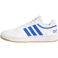 adidas Hoops 3.0 Low Classic Vintage Shoes Basketball Shoe, Cloud White/Team royal Blue/Gum, 43 1/3