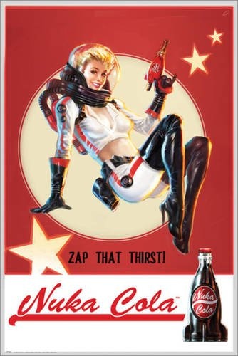 Poster Fallout 4 - Nuka Cola - preiswertes Plakat, XXL Wandposter