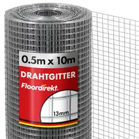 Floordirekt Volierendraht verzinkter Drahtzaun 50 x 10 m 56 kg