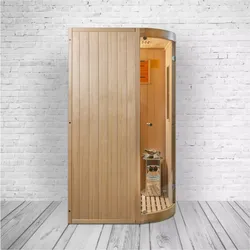 PureHaven Infrarotsauna kombiniert mit Saunaofen aus kanadischem Hemlockholz energiesparend Saunasteine - versch. Ausführungen