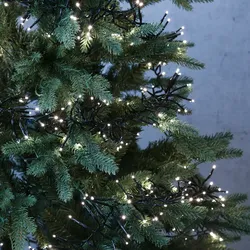 LED Büschellichterkette Cluster 1512 LED 13,5m Timer Außen Weihnachtsbeleuchtung