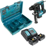 Makita Makita, Bohrmaschine + Akkuschrauber, DHR 171 SFX3 Akku Bohrhammer 18 V 1,2 J SDS-Plus Brushless + 2x Akku 3,0 Ah + Ladegerät + 65 (Akkubetrieb)