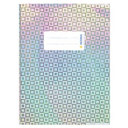 HERMA Heftumschlag Glamour silber Kunststoff DIN A5
