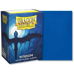 Dual Matte Sleeves 100 - Standard Size - Wisdom (Navy Blue)