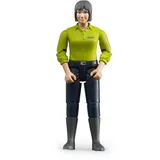 Bruder Frau mit hellem Hauttyp und dunkelblauer Hose