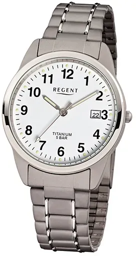 Regent Herren Armbanduhr F-432 Titan