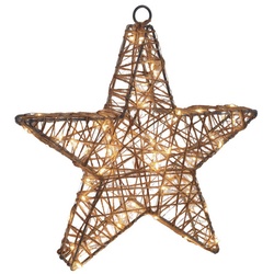 NÄVE Weihnachtsstern »Metallstern«, BxH: 25 x 25 cm, natur - beige