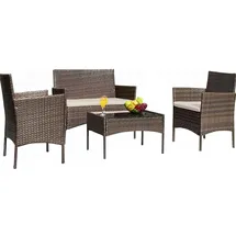 Hti-Living Gartenmöbel 4-teiliges Set Maceira