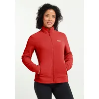 Jack Wolfskin Taunus 100 Full Zip Damen, Funktionsjacke, rot - L