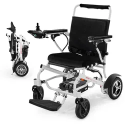 VEVOR Elektrischer Rollstuhl E-Rollstuhl 136kg faltbar 21km 53cm Sitzfläche