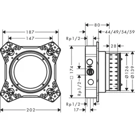 Hansgrohe iBox universal 2 Grundkörper (01500180)