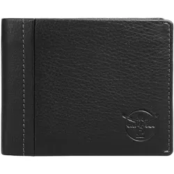 Geldbörse CHIEMSEE, schwarz, Leder, unifarben, klassisch, Kleinlederwaren, echt Leder