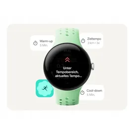 Google Pixel Watch 3 45 mm Bluetooth matte black Sportarmband obsidian