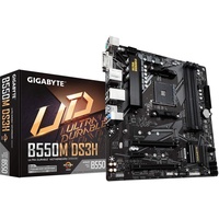 Gigabyte B550M DS3H (AM4 AMD/B550/Micro ATX/Dual M.2/SATA 6Gb/s/USB 3.2