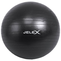 JELEX Fitness Yogaball inkl. Pumpe 65cm schwarz - Größe:Einheitsgröße