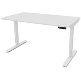 Assmann Electronic ASSMANN Schreibtisch Weiß, Weiß, Metall, 140x127x70 cm, Arbeitszimmer, Schreibtische, Bürotische