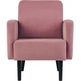 Paperflow meet powered by PAPERFLOW Sessel LISBOA rosa schwarz Stoff, 1 St.